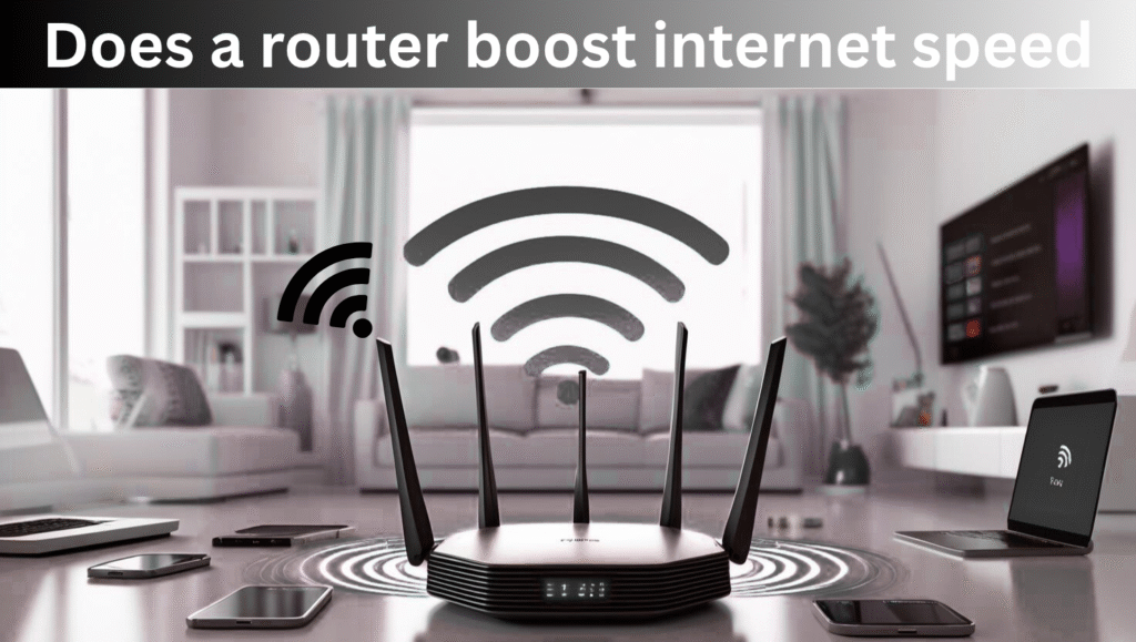 Does a router boost internet speed