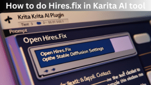 how to do hires.fix in Krita AI tool