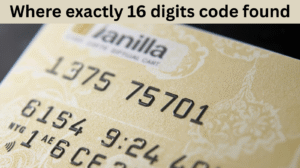 Where exactly 16 digits code found